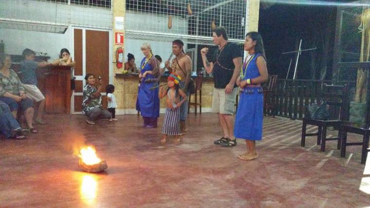 Shuar tribe dance